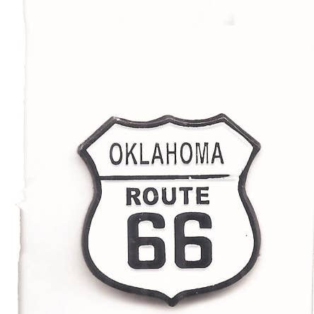OKLAHOMA ROUTE 66 hat pin Carded - 0475-2816 for wholesale by Happy Wood Products