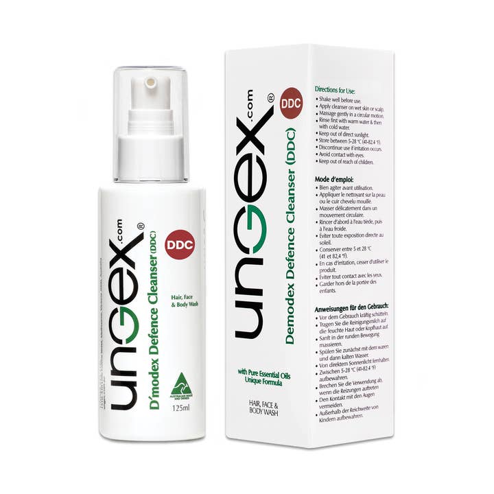 Ungex Pty Ltd - Wholesale Facial cleanser - Ungex Demodex Defence Cleanser (DDC) 125ml0