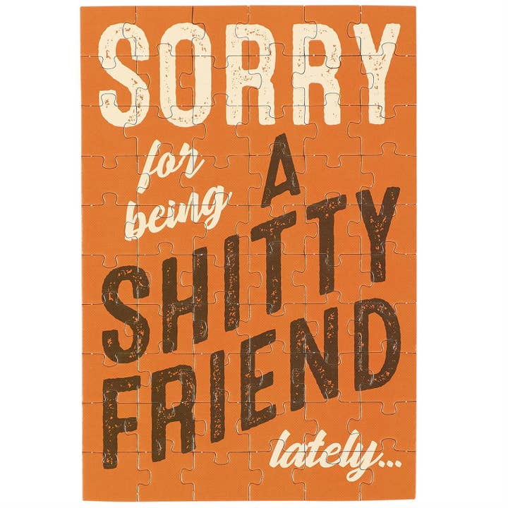 Questionables - Wholesale Everyday Greeting Card - Being A Friend Puzzle Card1