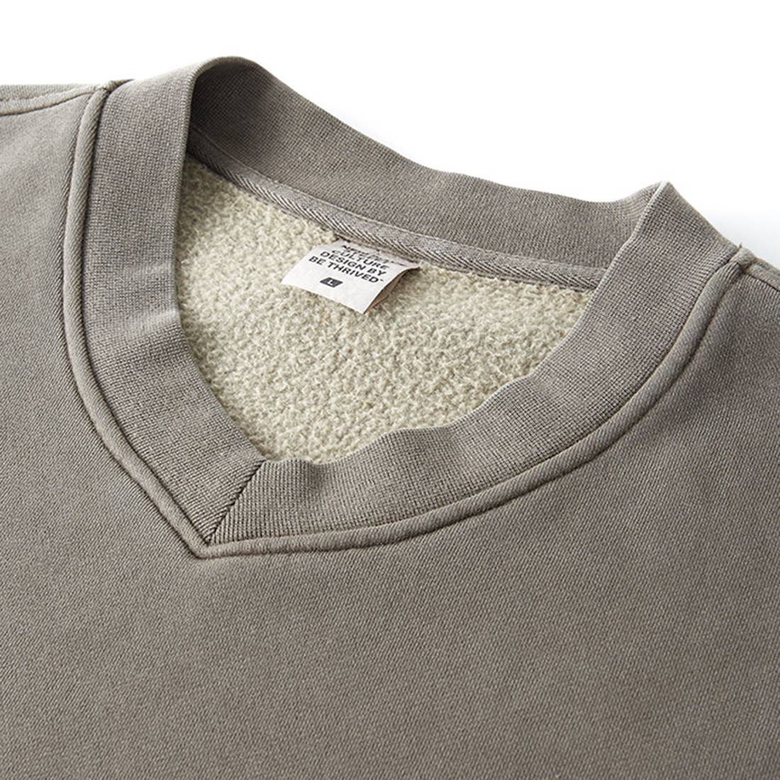 Sodalemon - Wholesale Sweatshirt - Women's - Women's washed velvet V-neck cropped sweatshirt6