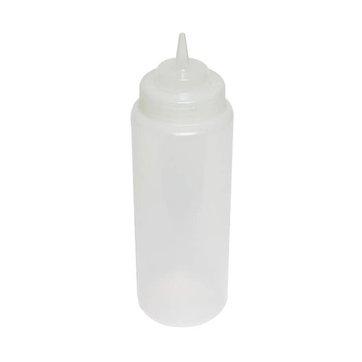 32 Oz. Wide-Mouth Squeeze Bottle, Clear, 6/PK for wholesale by KT Supply
