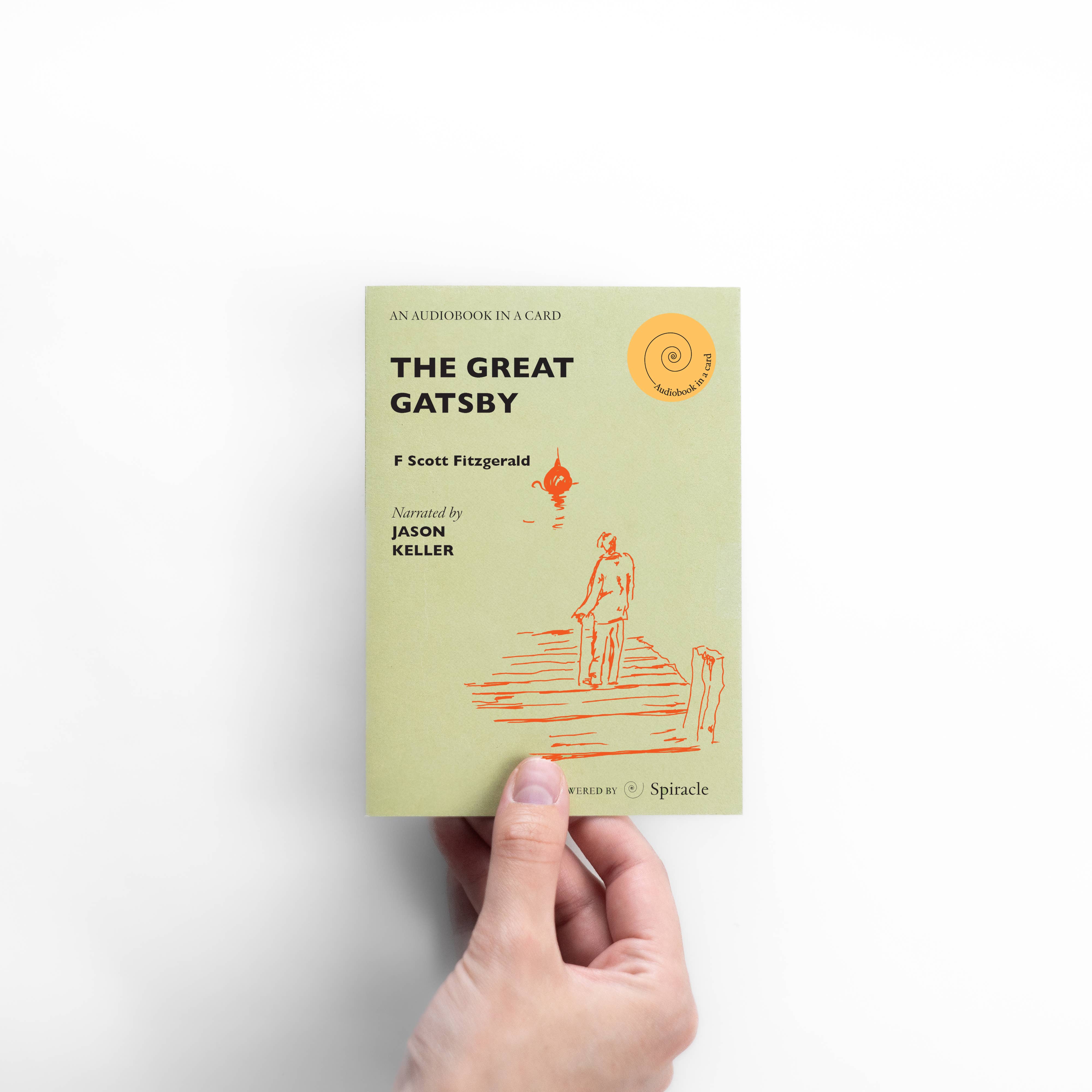 Spiracle Audiobooks – wholesale Everyday greeting card – Audiobook in a Card: The Great Gatsby10