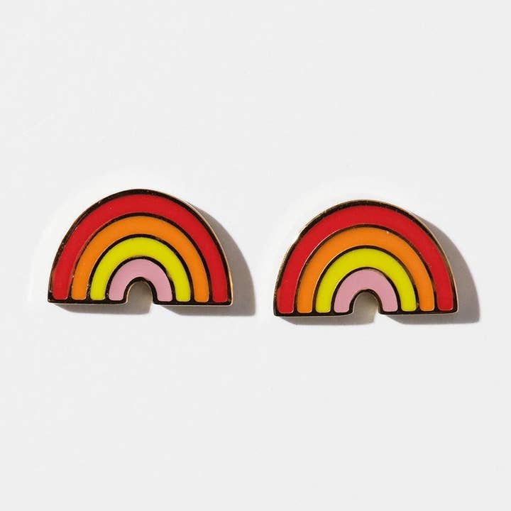 Rainbow Stud Earrings for wholesale by Sleepy Mountain