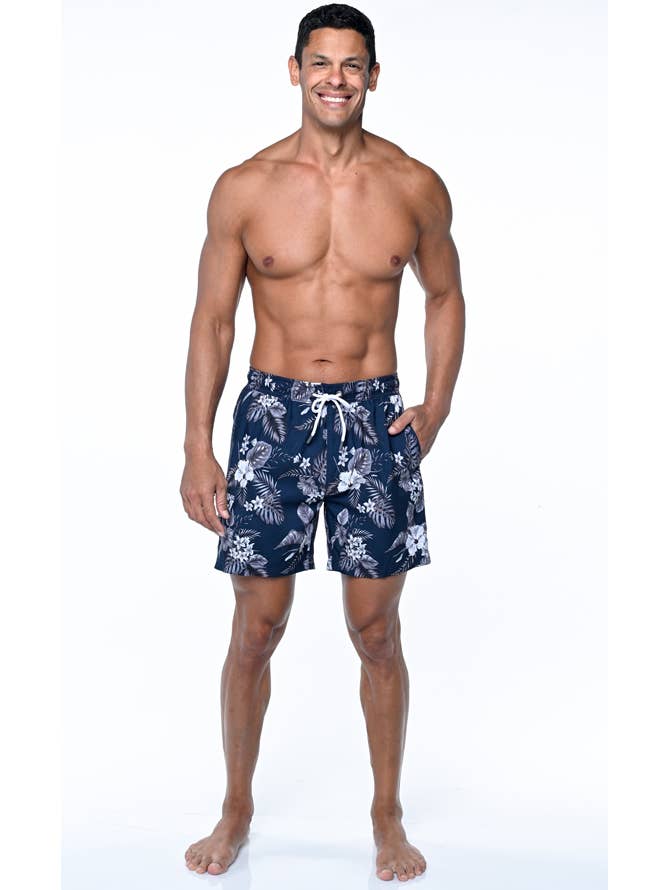 Hawk's Bay - Wholesale Swim Shorts - Men's - Men's Swimming Elastic Printed Fun Prints Boardshorts