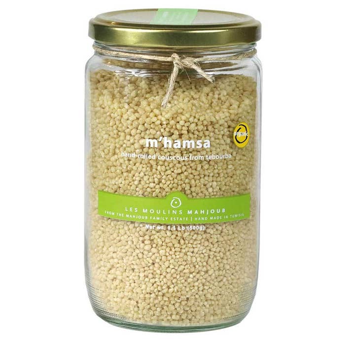 Les Moulins Mahjoub - M'Hamsa Hand-rolled Couscous 500g for wholesale by GourmetDis (Gourmet Food Distribution)