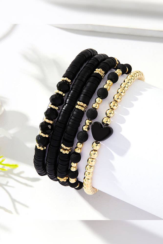 UNISHE – Engroshandel Perlearmbånd – Boho hjerte vedhæng perler armbånd MOQ 5stk ZK176911