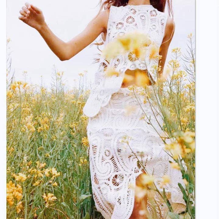 Conjunto de Top Corto de Punto y Falda de Moda para Mujer 2023 para venta al por mayor de Ekartini