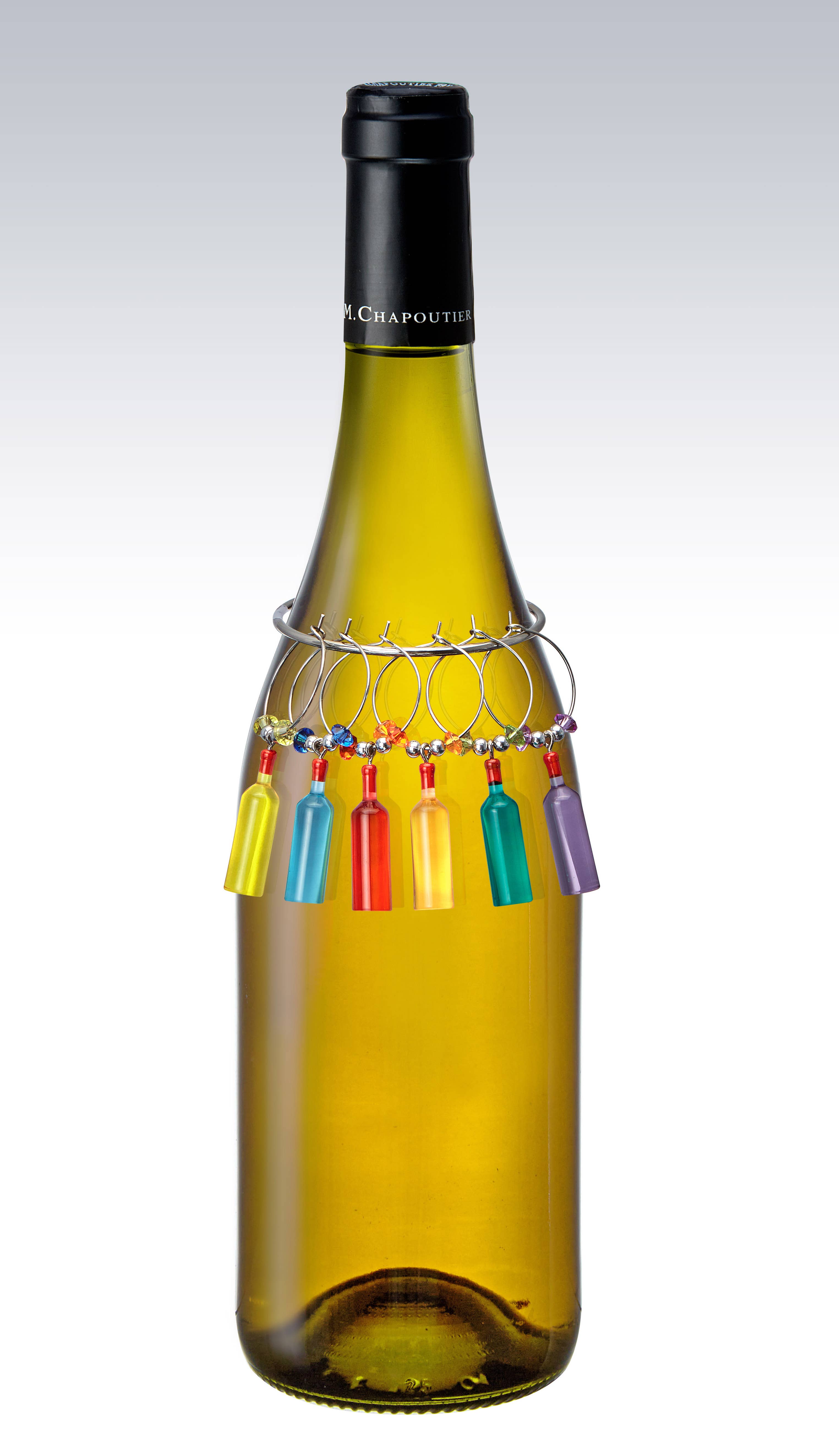 Prodyne - Wholesale Wine Charm - MiVino Stemware Charms, Colorful Wine Bottles2
