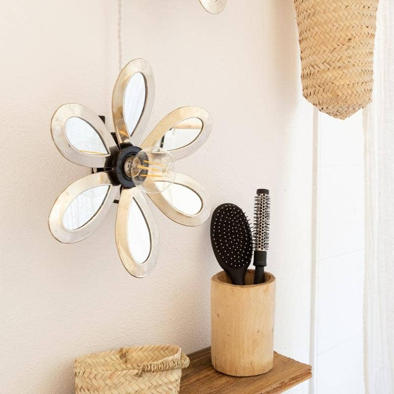 COSYDAR-DECO - Wholesale Wall Mirror - LULE Nickel Silver Wall Lamp - 30cm2