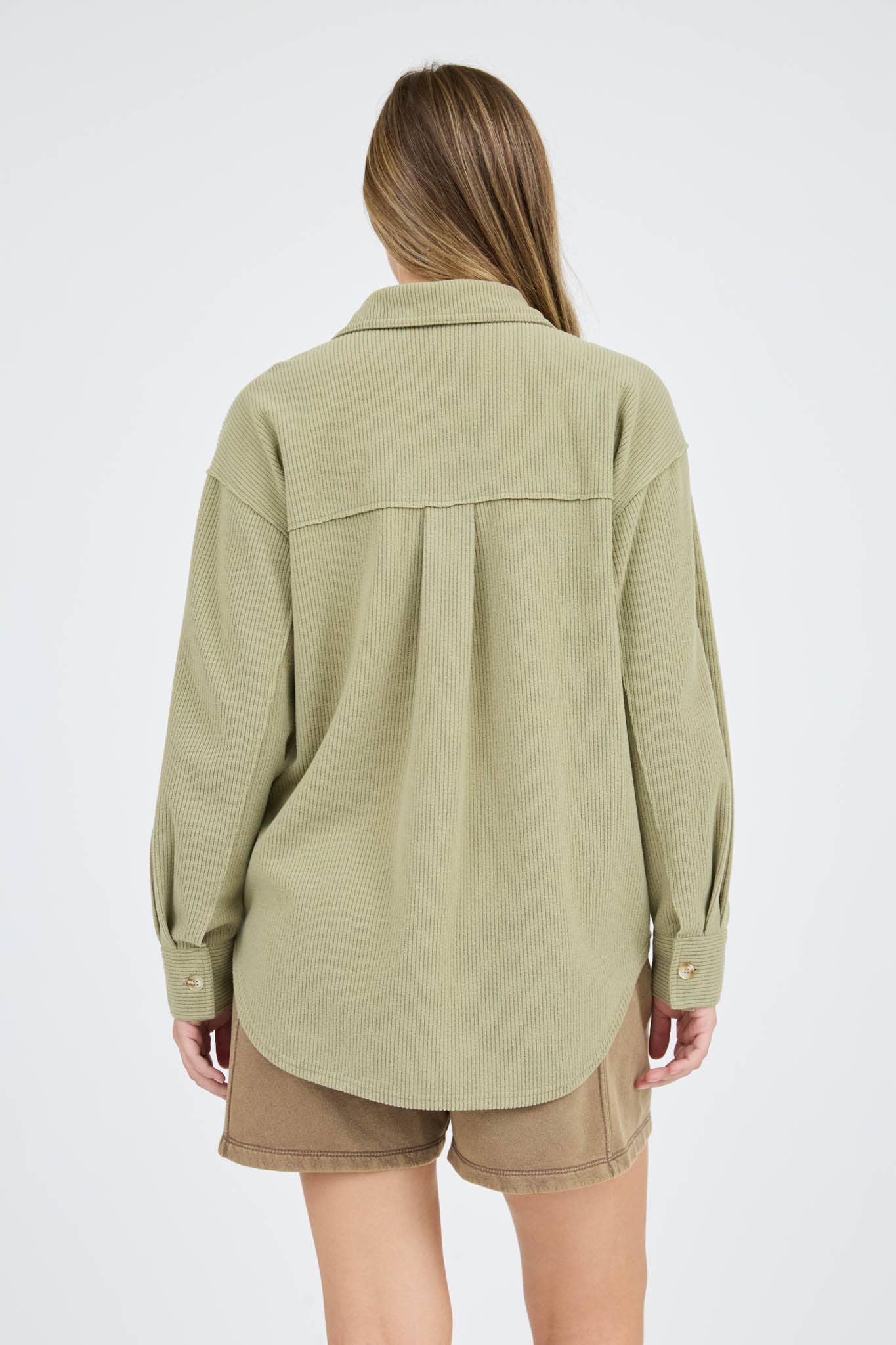 Blu Pepper - Wholesale Knit Top - Women's - RIB KNIT EXPOSED SEAM BUTTON UP TOP10