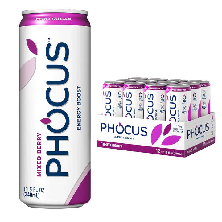 Phocus - Wholesale Sports/Energy Drink - PHOCUS Mixed Berry Sparkling Water (12 pack)