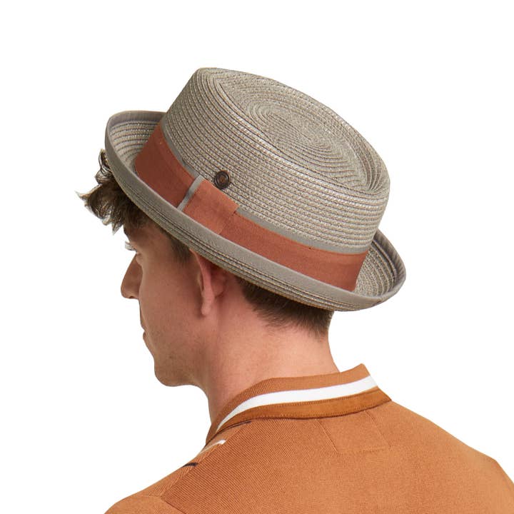 Durban Summer Porkpie Hat - Smoke for wholesale by Dasmarca Hats