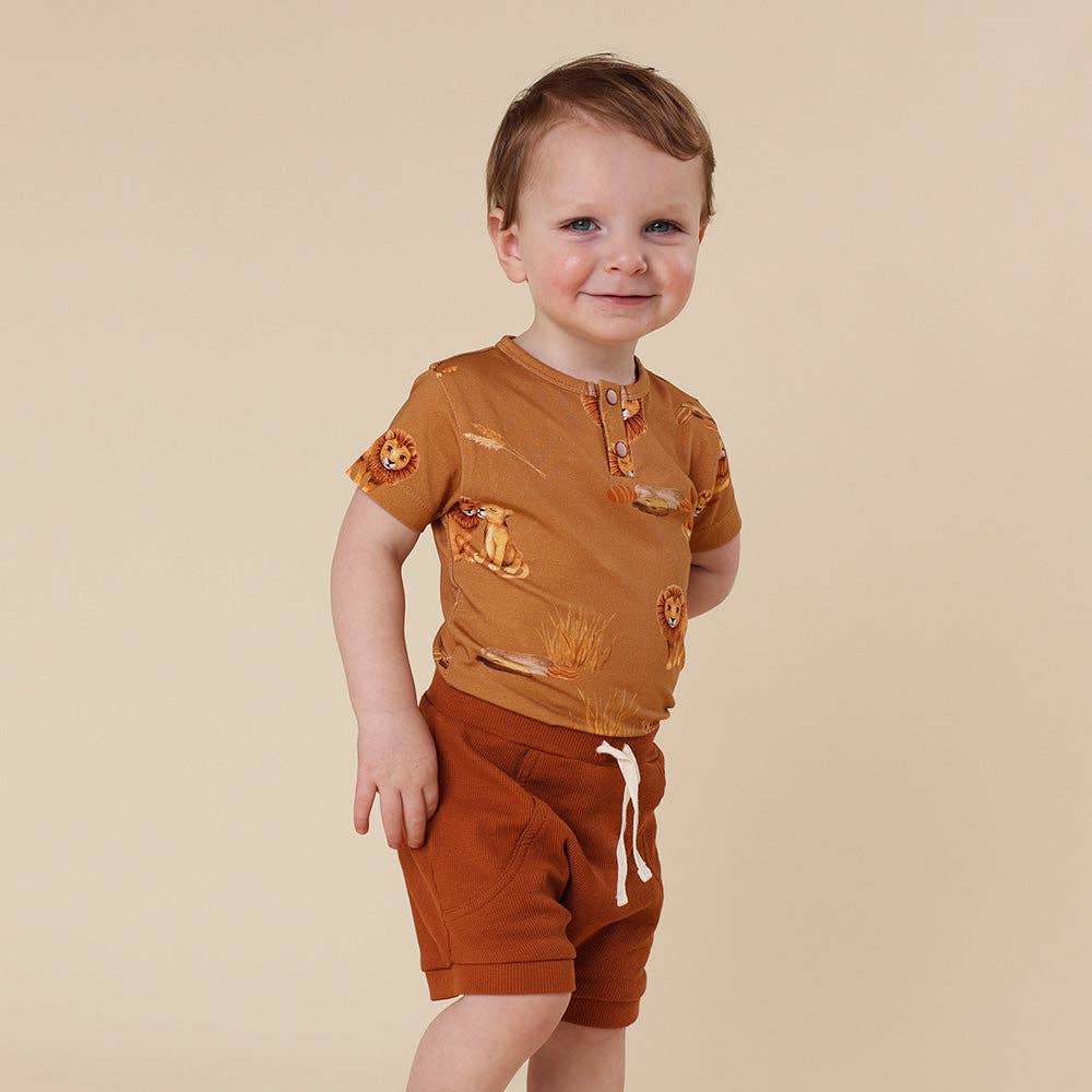 Snuggle Hunny - Wholesale Bodysuit (Non-Footed) - Baby - Roar Short Sleeve Organic Bodysuit3