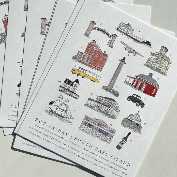 Put-in-Bay Landmark Print for wholesale by Made By Victoria Laine