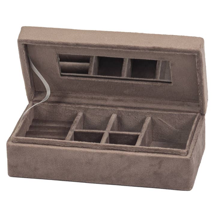 5341 Astuccio portagioie Mink Suedette per la vendita all'ingrosso da parte di Mele and Co UK/ EU