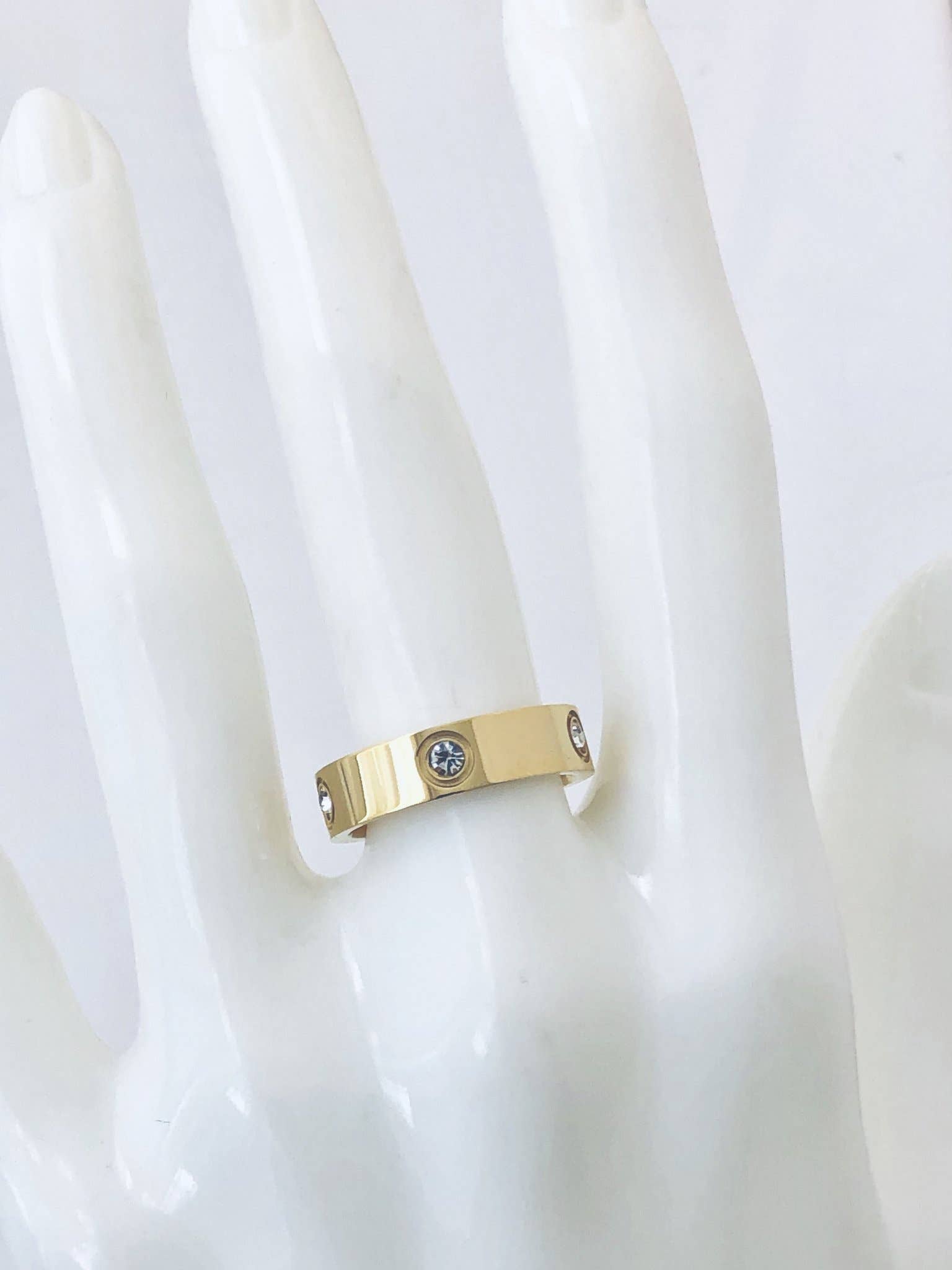 Modern Opus - Wholesale Multi-Stone Ring - Cz Steel Ring2