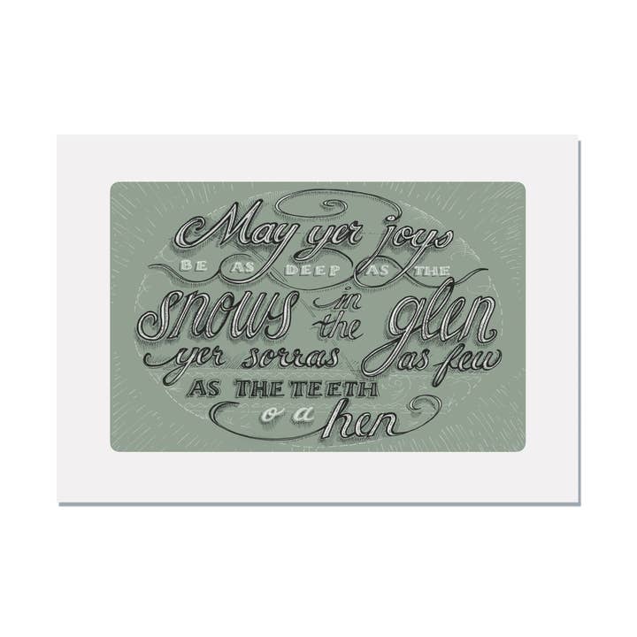 Snows in the Glen Print | Scottish for wholesale by Rho Rho