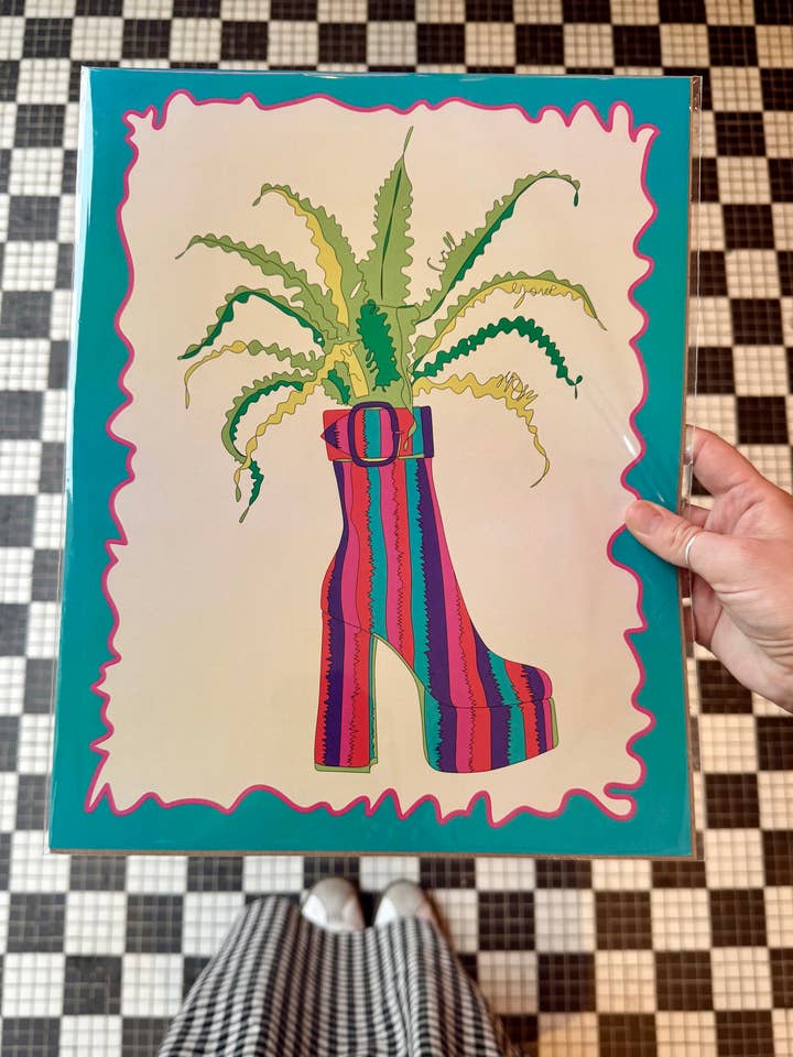 Plateformes + Plantes : Botte + Fougère pour la vente par Call Your Mom