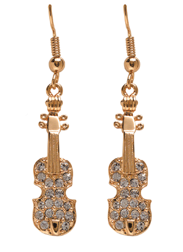 Broadway Gifts Co - Vente Boucles d'oreilles pendantes - Boucles d'oreilles Violon Or0