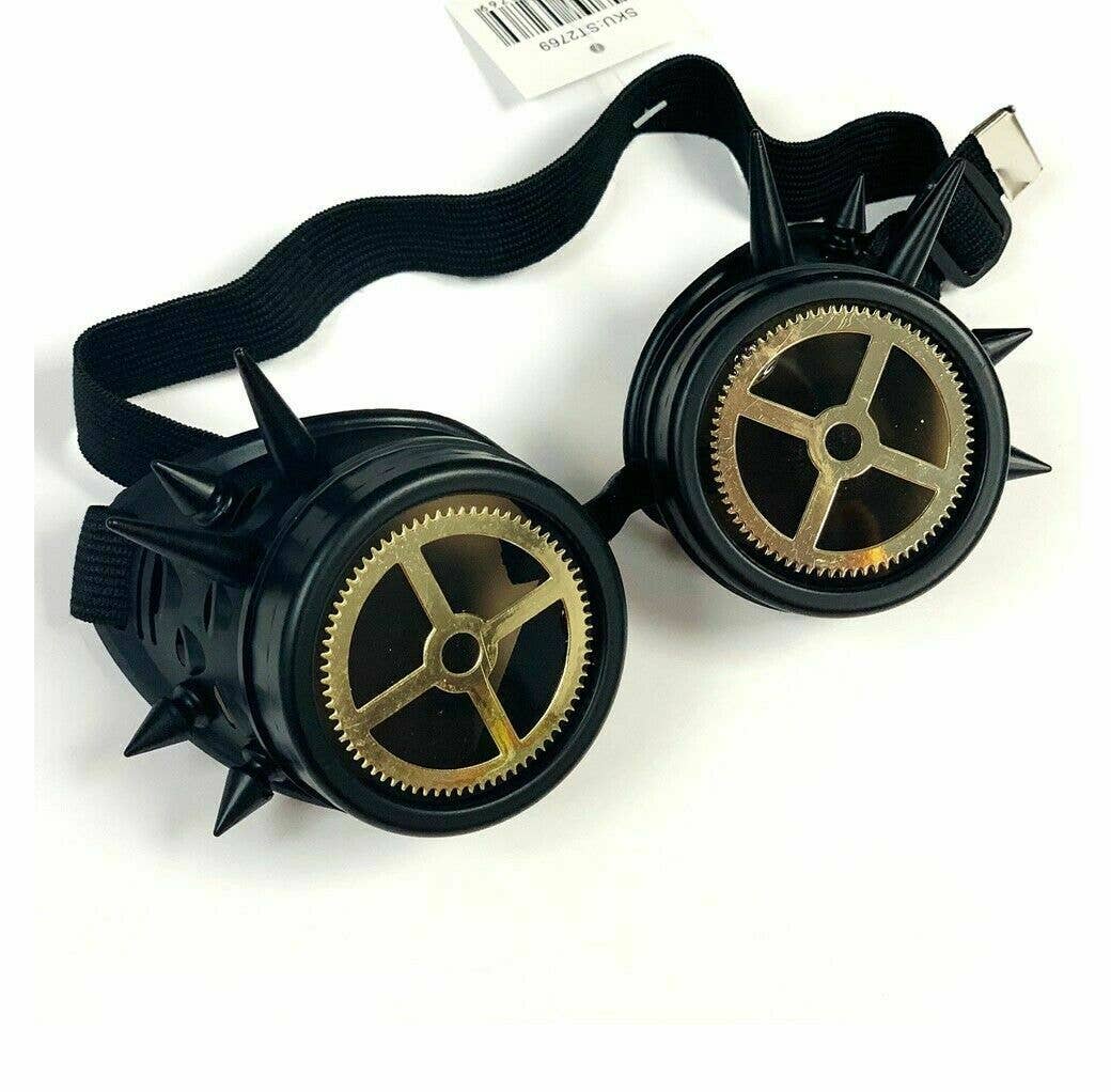 Stylex Party - Vendita all'ingrosso Occhiali da vista - Unisex - Occhiali retrò vintage steampunk neri con punte in stile gotico12