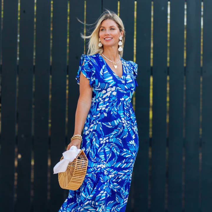 Bestseller Brooke Abito Midi Manica a Farfalla Gonna A-Line Estate per la vendita all'ingrosso da parte di La Mer Luxe