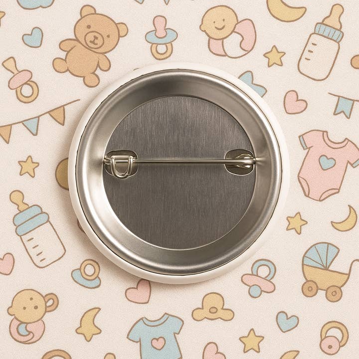 Magnetic Soul - Wholesale Lapel Pin/Button - Gender Reveal Party Button – Boy or Girl Footprint Design4