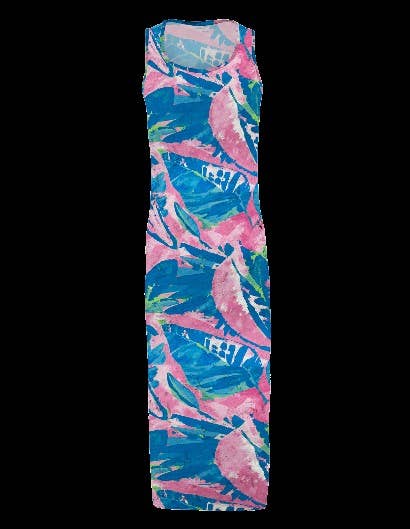 Basix of America – Großhandel Kleid – Damen – Banana Boat Damen Maxi-Kleid mit Blumenmuster und UPF 50+0