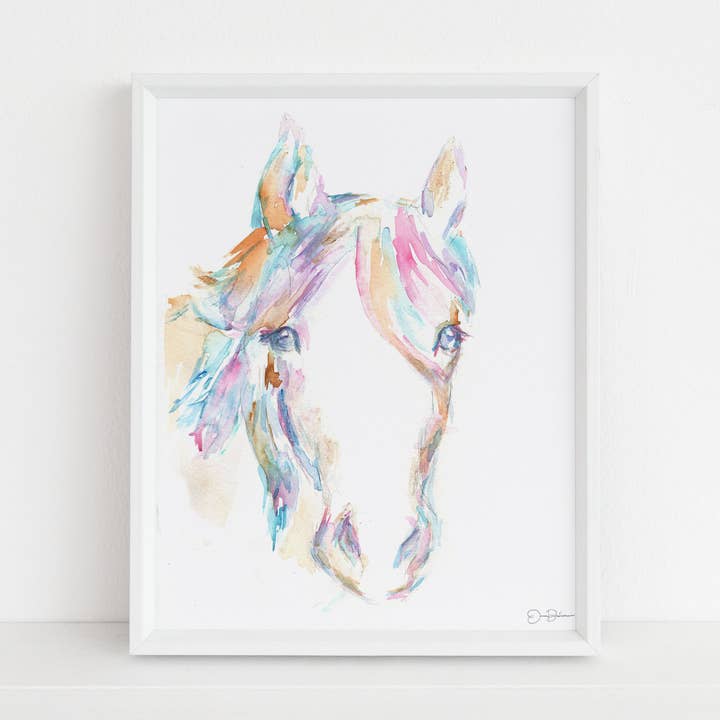 "Hugo the Horse" Horse Print by Jess Buhman, Multiple Sizes for wholesale by Jess Buhman Art
