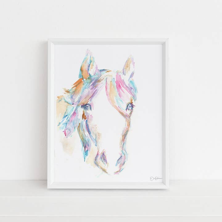 "Hugo the Horse" Horse Print by Jess Buhman, Multiple Sizes for wholesale by Jess Buhman Art