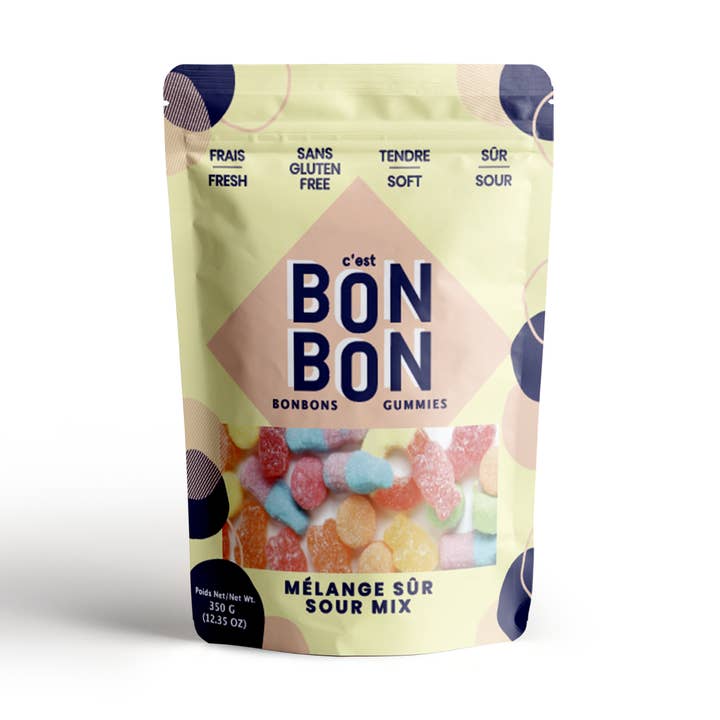Mélange Aigre - 350g Grand - Bonbons Gélifiés pour la vente par c'est BONBON- Canada