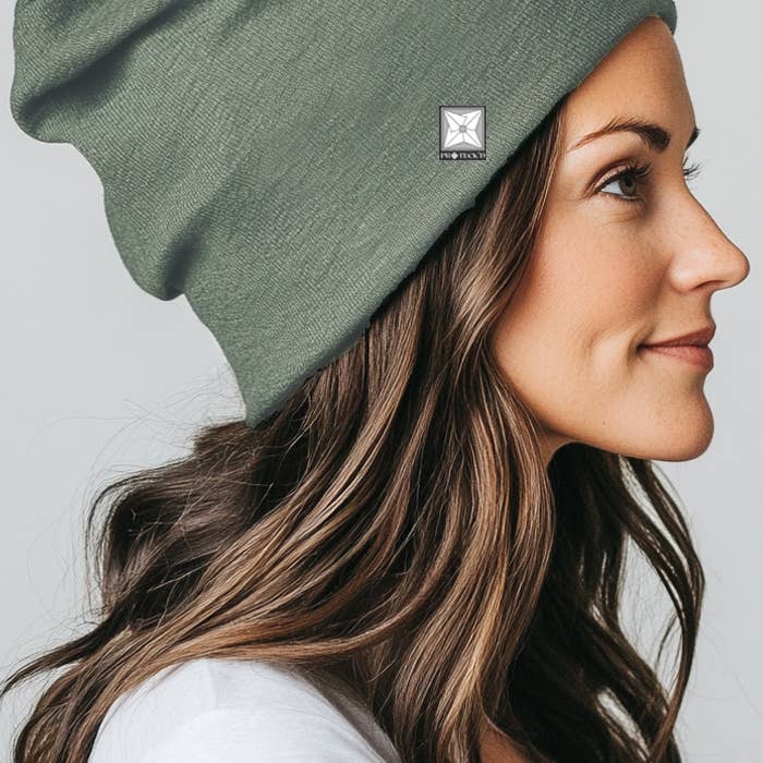 Proteck'd Emf Apparel - Wholesale Beanie - Unisex - Proteck'd Faraday Lightweight Silver Lined Emf Proof Beanie6