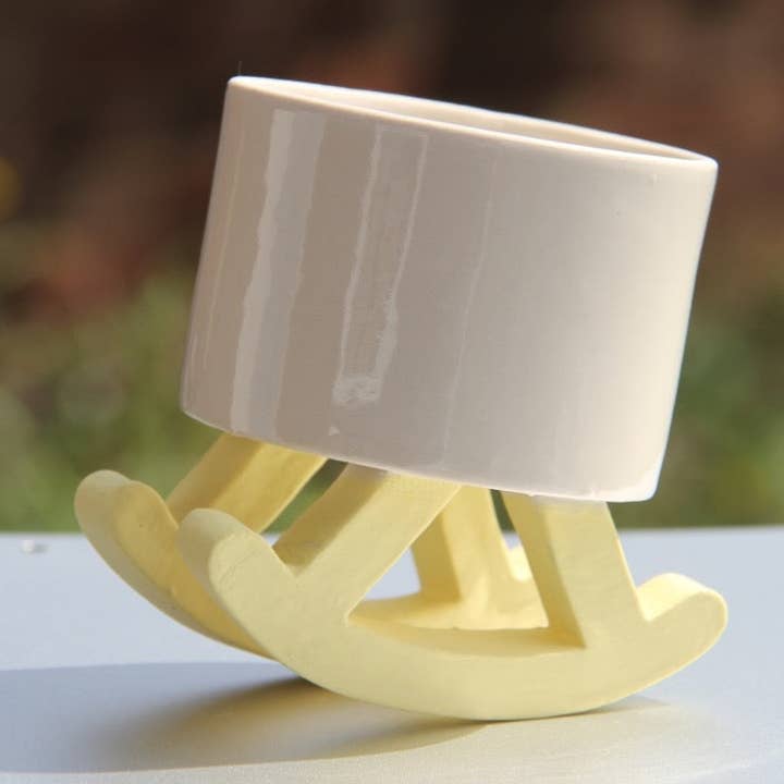 Stol Whisky Kopp Stenig Stol Gul för wholesale av 4 AM Product Design