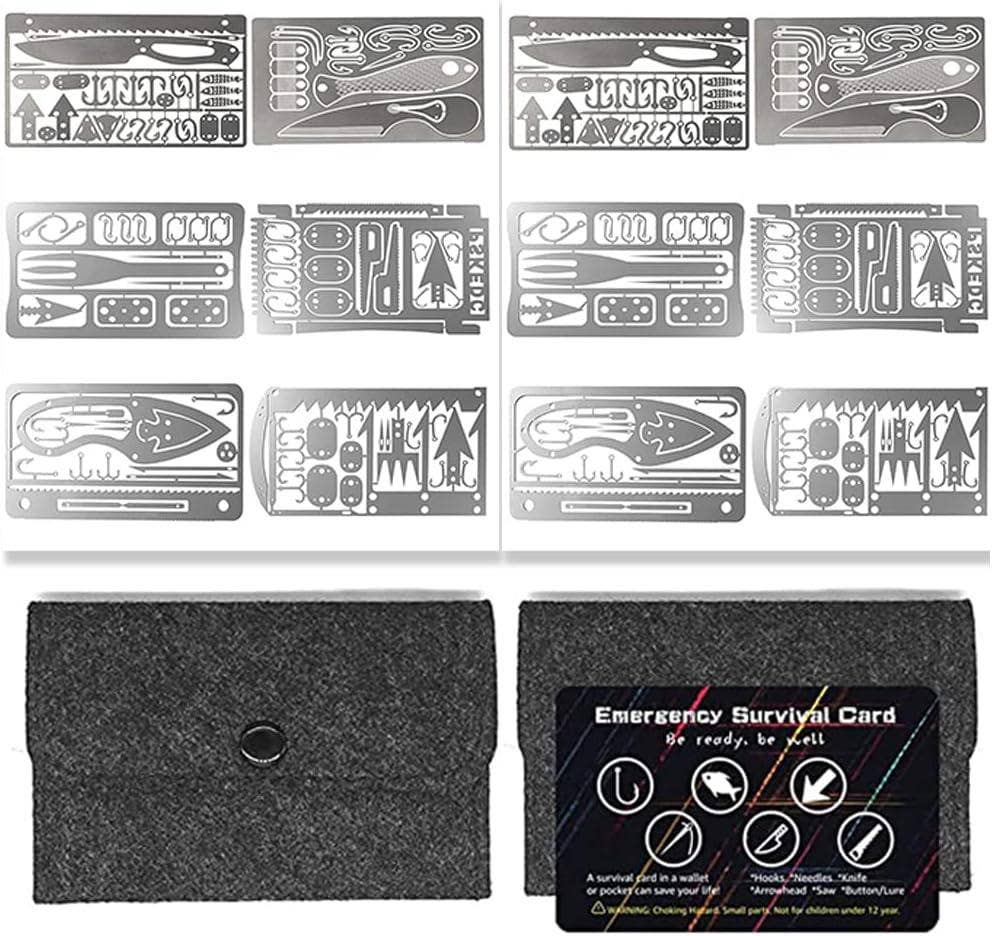 VIGOR - Wholesale Handy Tool - Multitool Card Emergency Camping Tool EDC Kit in Your Wallet5