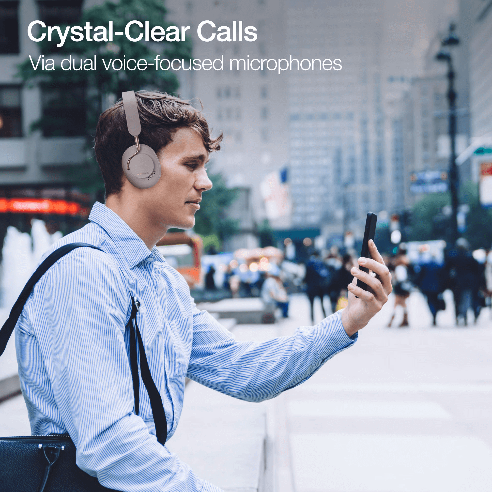 JupiterGear Home - Venta al por mayor Auriculares - Auriculares inalámbricos con cancelación activa de ruido Naztech Aura 360 ANC20