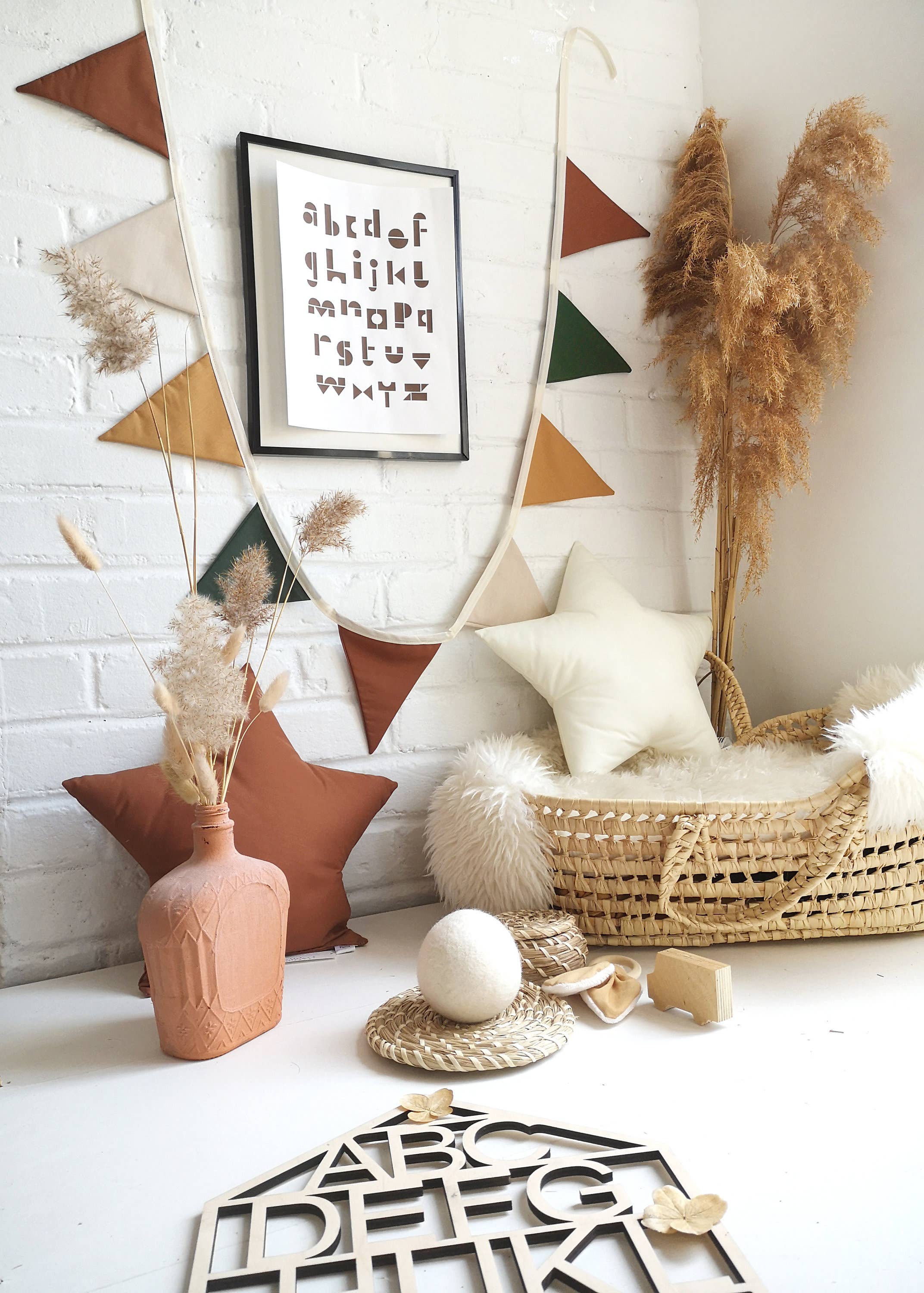 The Butter Flying - Wholesale Bunting/Garland - Woodland fabric flag garland for children's bedroom8