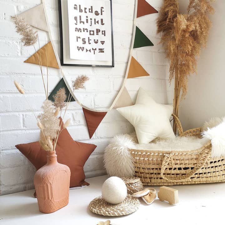 The Butter Flying - Wholesale Bunting/Garland - Woodland fabric flag garland for children's bedroom8