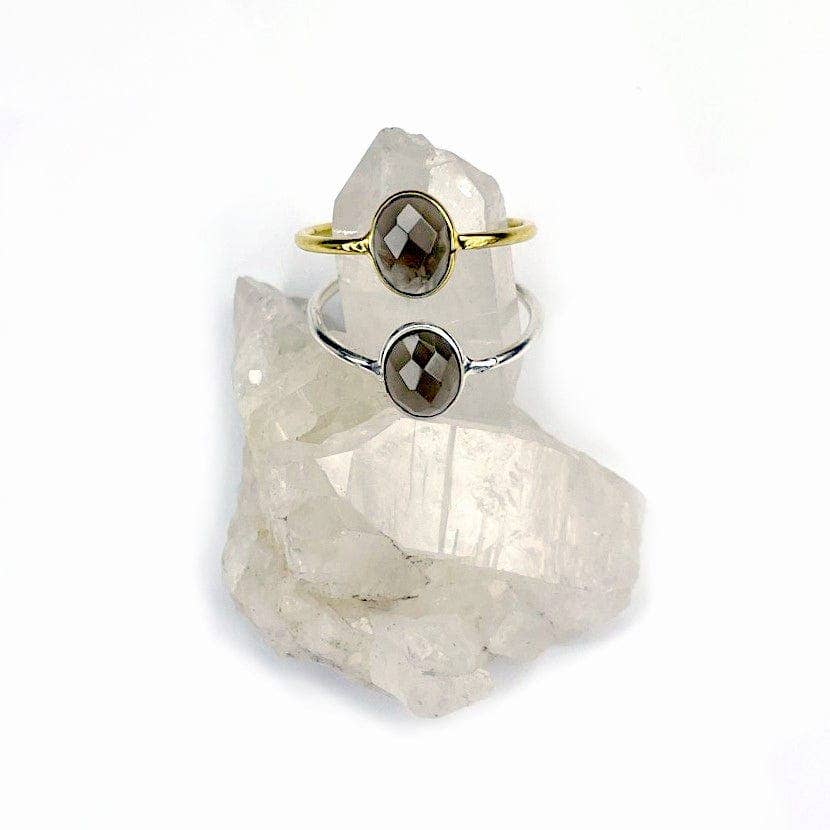 Rock Paradise - Wholesale Single Stone/Solitaire Ring - Crystal Gemstone Rings YOU CHOOSE Stone and Finish1