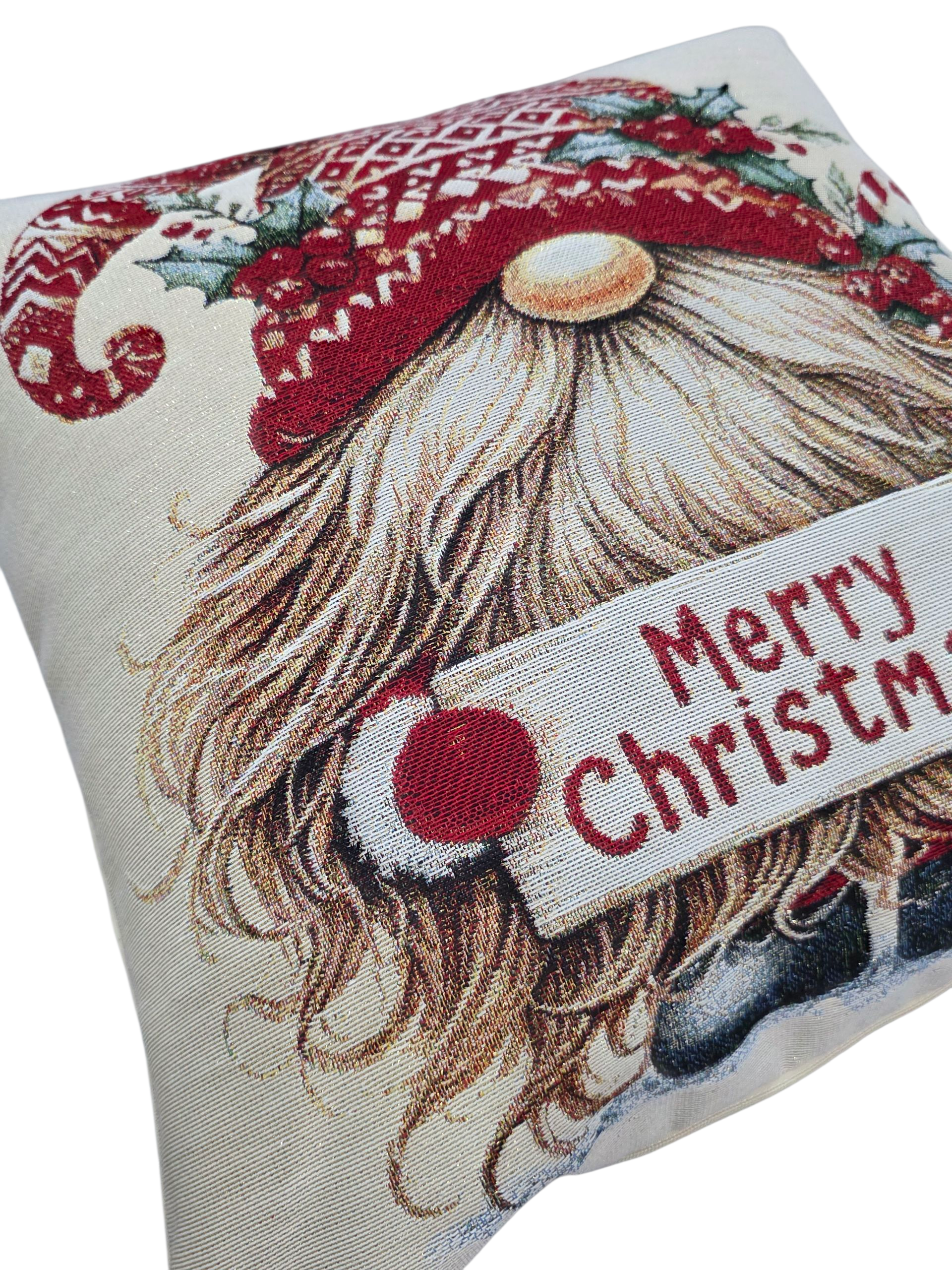 Lunaria Lab - Wholesale Throw/Decorative Pillow - Gnomes Lurex Gobelin Cushion Cover7