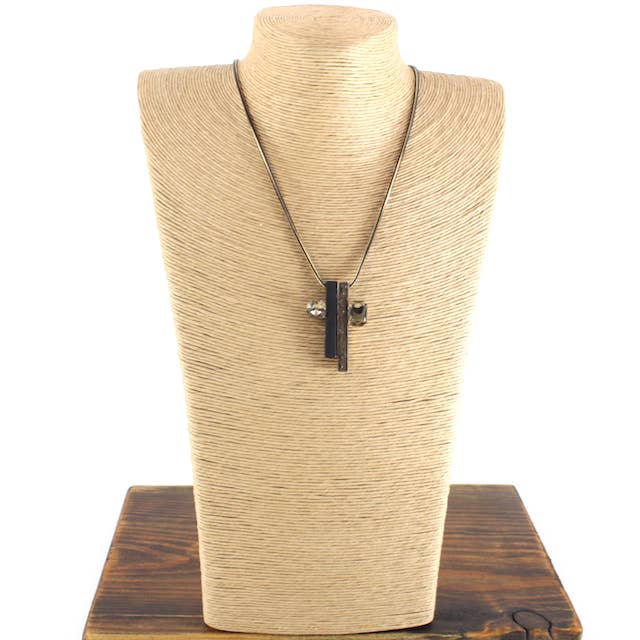 N23129 Colar Bar & Rhinstone por atacado de Pretty Persuasions