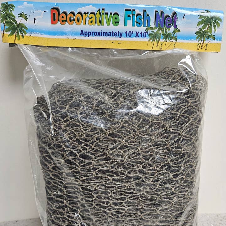FISH NET 10' X 10' for wholesale by Darlene's Shells