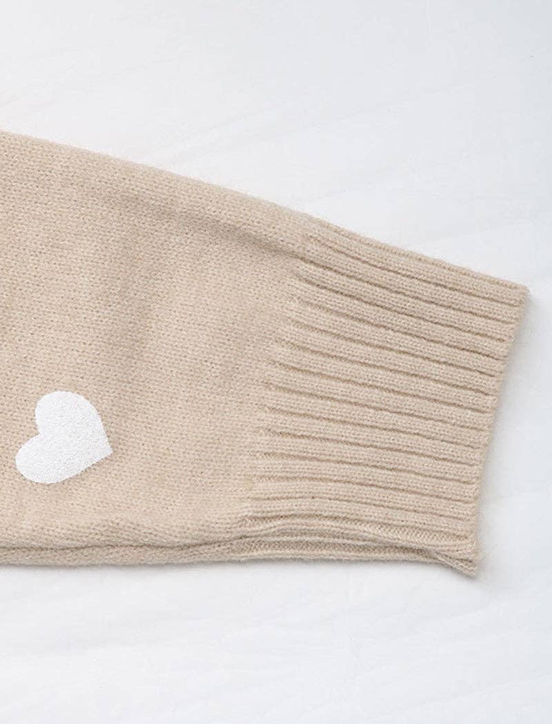 KHAKI V-ringad stickad tröja med spetskant för wholesale på Faire7