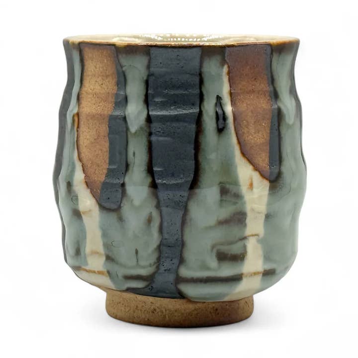 Suna Mozaiku Brown Mino-yaki Yunomi by Kimura - Japanese Teacup and other Purchase Wholesale yunomi. Free Returns & Net 60 Terms on Faire trending on Faire.