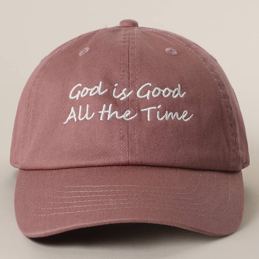 Fashion City - Wholesale Baseball Cap - Women's - God is Good All The Time Embroidery Baseball Cap3