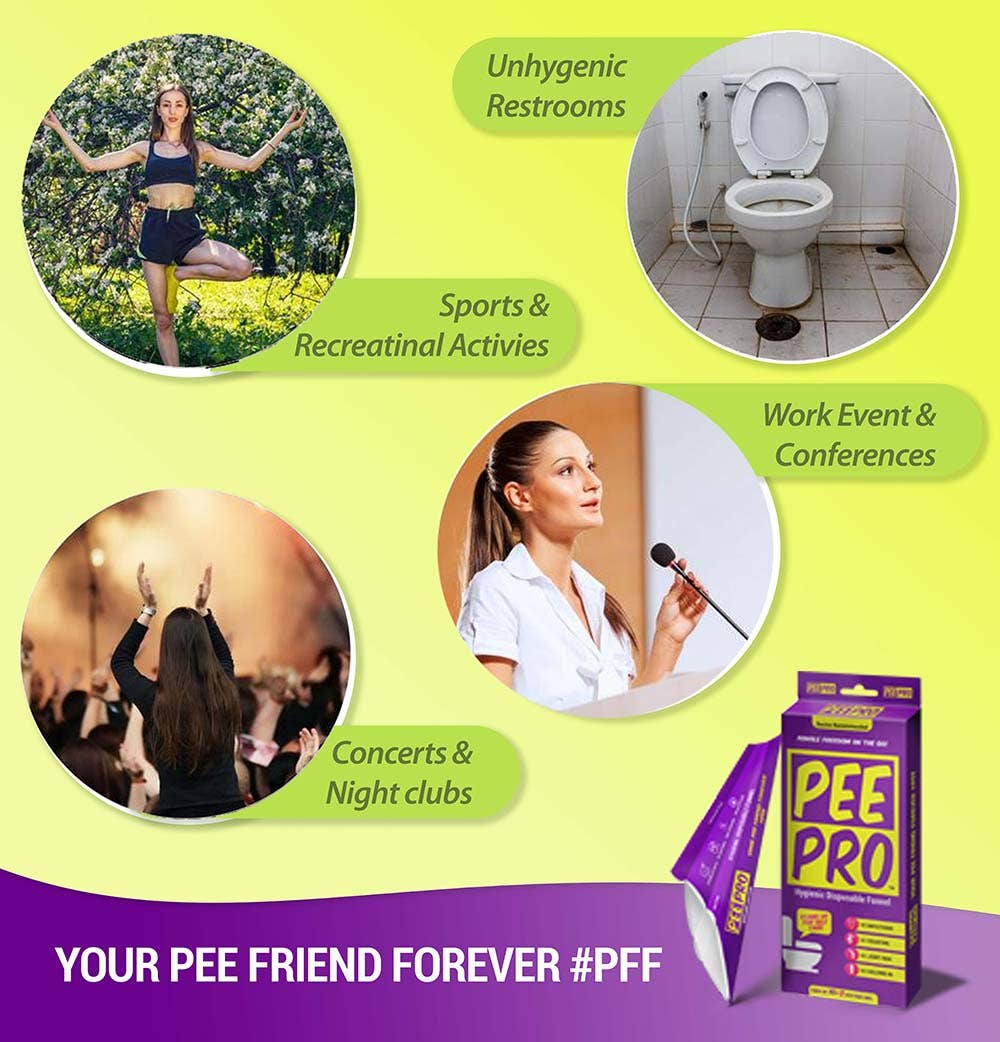 Peacock Pharma - Wholesale Hoes voor wc-bril - Pee Pro hygiënische wegwerp pee trechter - doos met 12 tellen10