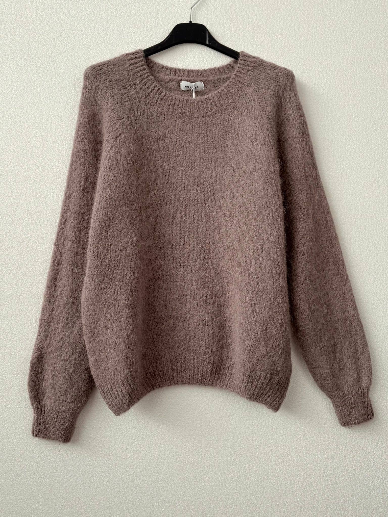 NOELINE - Wholesale Knit Sweater - Women's - Round neck sweater 50% alpaca 18198