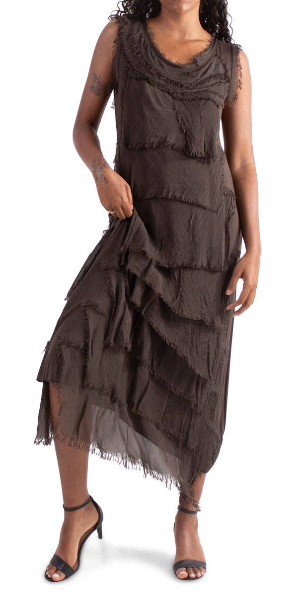 Gigi Moda - Wholesale Dress - Women's - Full Length Ruffle Dress17