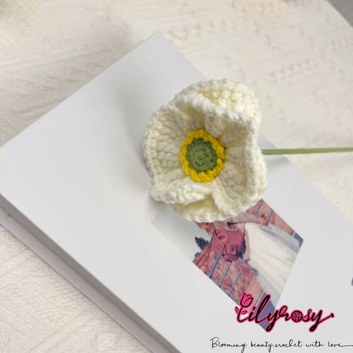 Lilyrosy - Wholesale Artificial Flowers - Lilyrosy Crochet Corn Poppys, Handmade Gifts