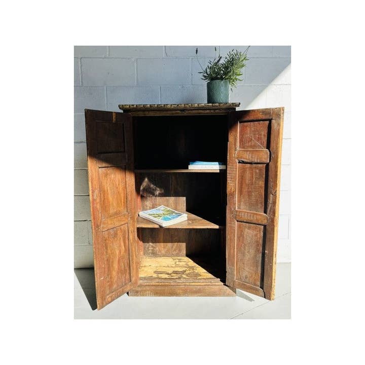 Paloma Black (Casa Natura Design, S.L.) - Wholesale Cabinet - Burnt Orange Fronted Furniture With Green Side Panels4