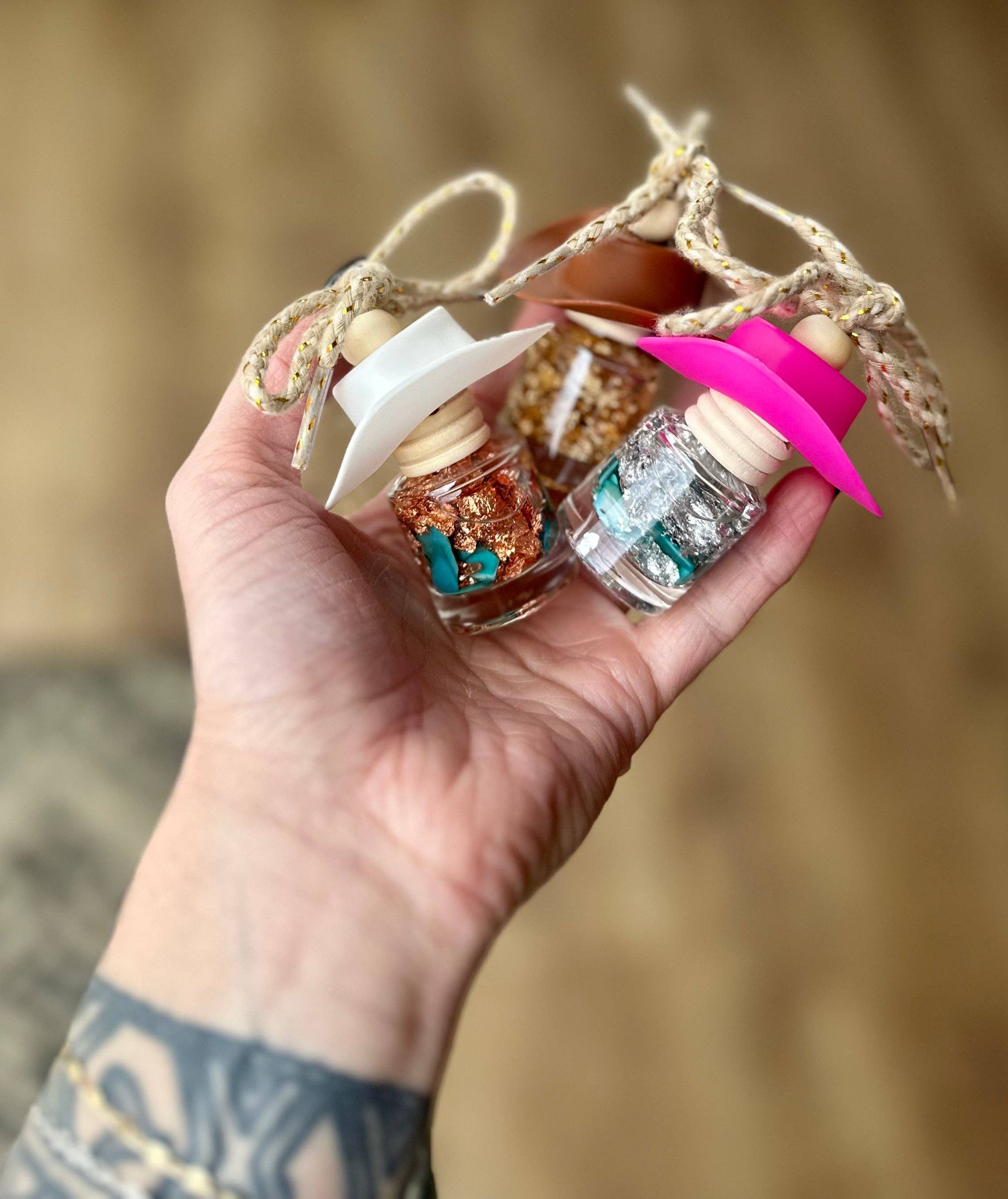 The Stout Steer - Wholesale Car Freshener - Women's - Boujee Cowgirl Hat Car Diffuser*2