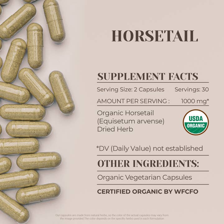 Garden Organics - Wholesale Oral Supplement/Vitamin - Horsetail Capsules1
